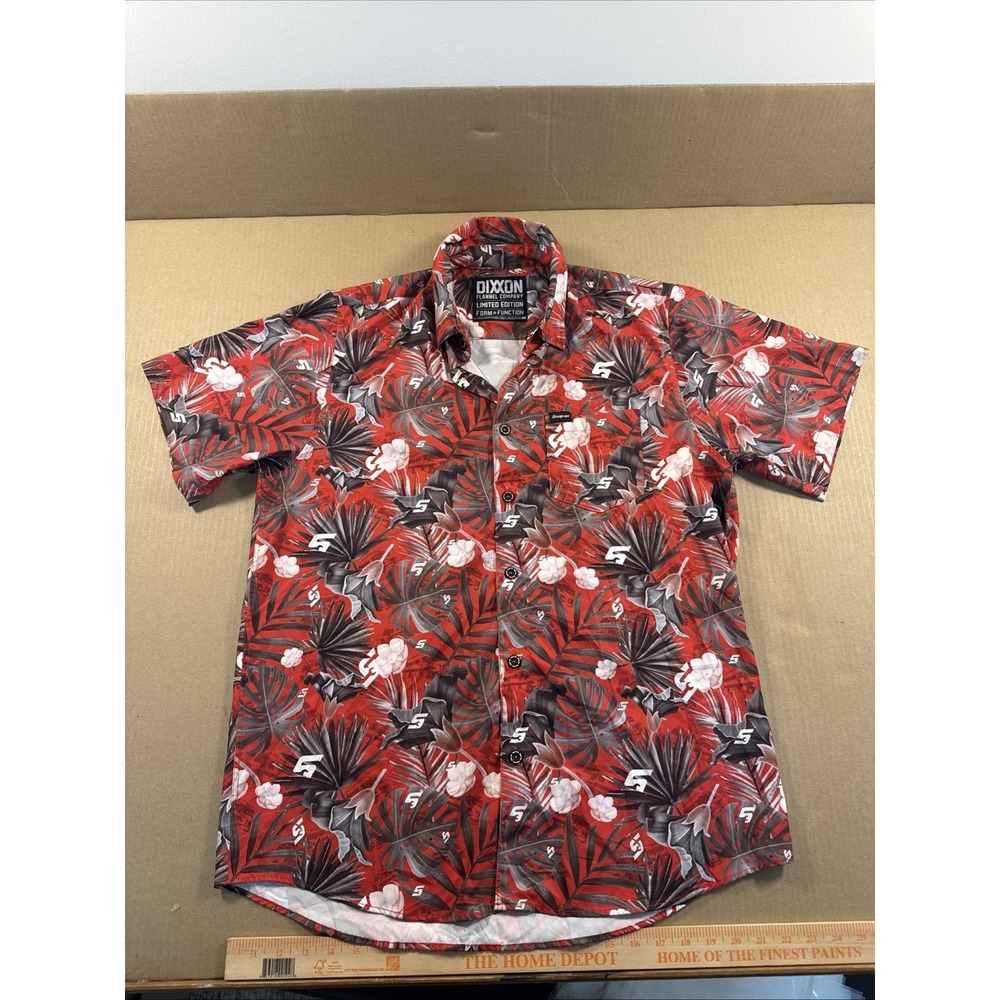 Dixxon Flannel Company Snap-On Hawaiian Shirt Men Size Large